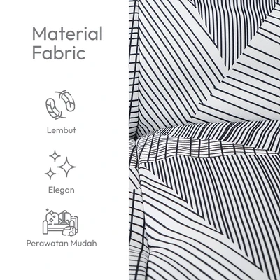 Gambar Informa Neo Snowville Sofa Bed Fabric - Abu-Abu