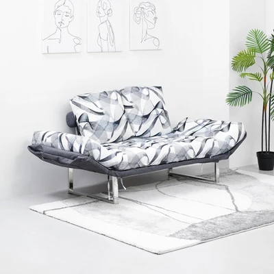 Gambar Informa Daisy Sofa Bed Fabric Curve - Hitam