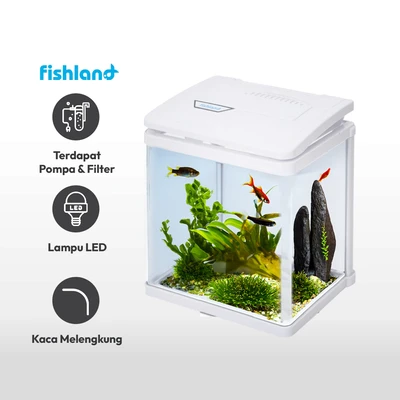 Gambar Fishland 4 Ltr Aquarium Hb Py-200 - Putih