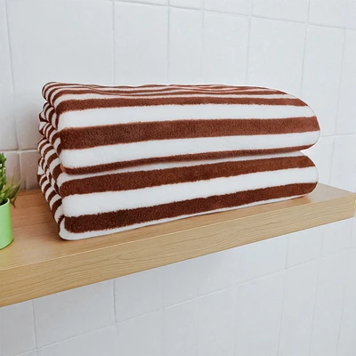 Gambar Forhom 70x140 cm Handuk Mandi Microfiber - Cokelat