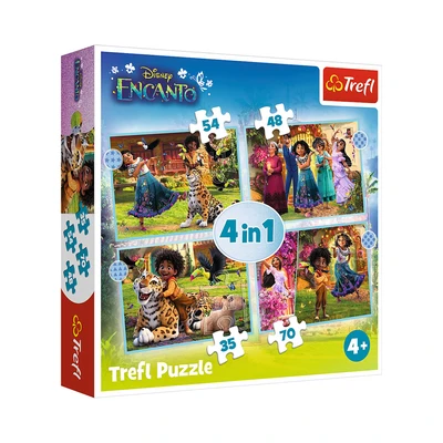 Gambar Trefl Puzzle 4in1 Magical Encanto 34615