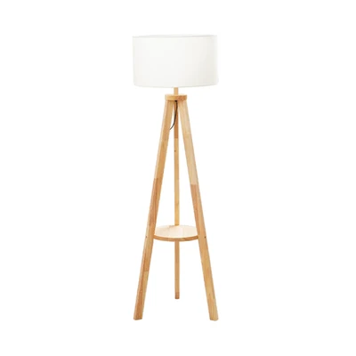 Gambar Informa Felton Lampu Lantai - Krem/Kayu