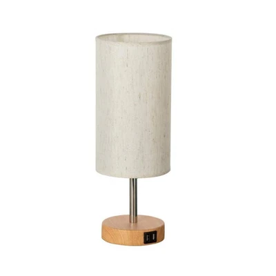 Gambar Informa Felton Lampu Meja E27 - Kayu/Krem