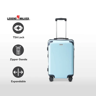 Gambar Legend Walker 24 Inci Earth Koper Pc & Abs Tsa Lock - Biru Ocean