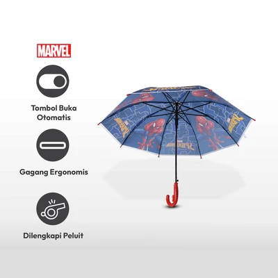 Gambar Marvel 85 Cm Payung Stick Auto Open Spiderman 2