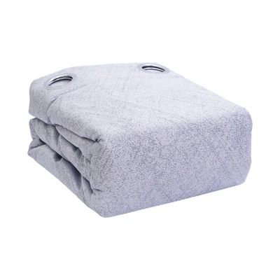 Gambar Informa Gorden Blackout Jacquard Geo 140x250 cm - Abu-Abu