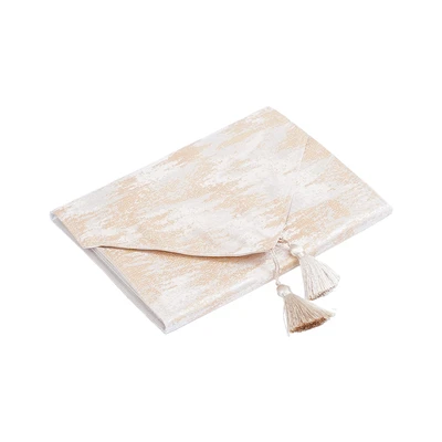 Gambar Informa Table Runner Polyester Jacquard 33x180 cm - Krem Taupe