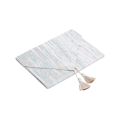 Gambar Informa Table Runner Polyester Jacquard 33x180 cm - Cokelat/Biru Aqua