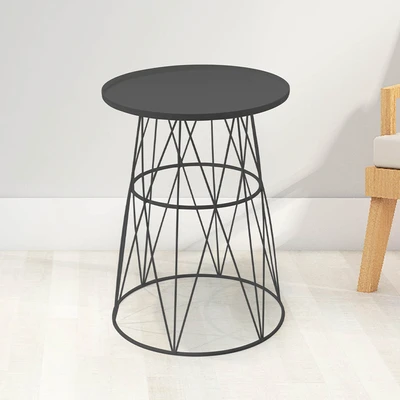 Gambar Soleil Othello Meja Teras Steel - Hitam