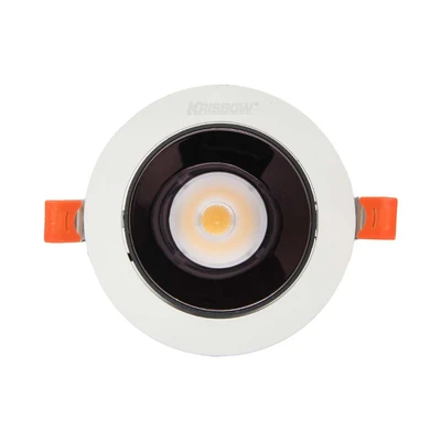 Gambar Krisbow Lampu Downlight LED Adjustable 10 Watt Warm White - Kuning