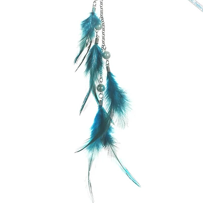 Gambar Paws N Tail Mainan Kucing Stick Dengan Feathers - Biru