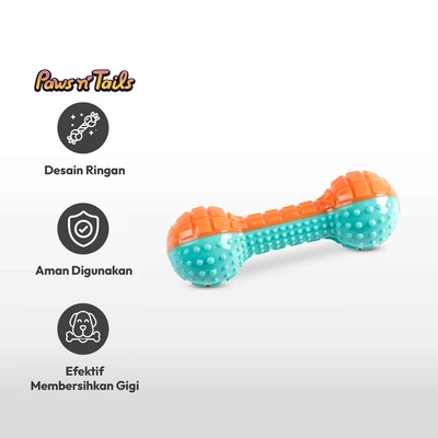 Gambar Paws N Tail Mainan Anjing Tpr Bone Ball