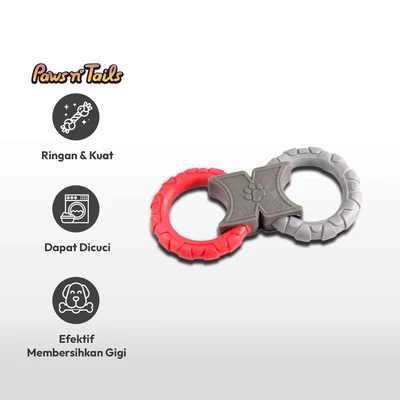 Gambar Paws N Tail Mainan Anjing Double Rings