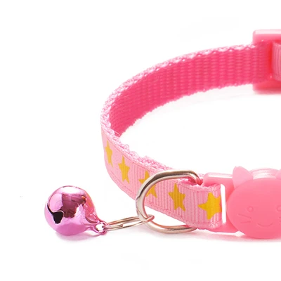 Gambar Paws N Tail Kalung Kucing Star Print - Pink