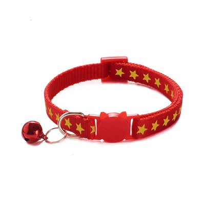 Gambar Paws N Tail Kalung Kucing Star Print - Merah