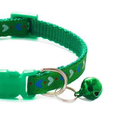 Gambar Paws N Tail Kalung Kucing Print Love - Hijau