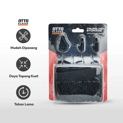 Gambar Otto Klasse Organizer Bagasi Mobil Net - Hitam