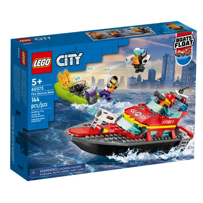 Gambar LEGO City Fire Rescue Boat Set 144 Pcs 60373 - Mix