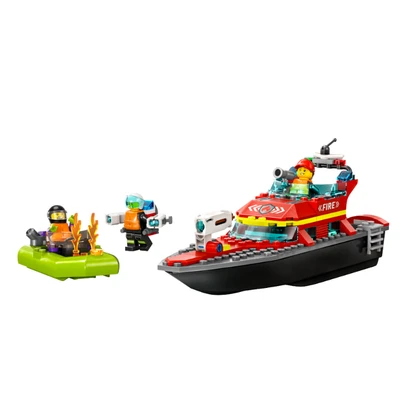 Gambar LEGO City Fire Rescue Boat Set 144 Pcs 60373 - Mix