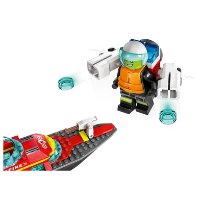 Gambar LEGO City Fire Rescue Boat Set 144 Pcs 60373 - Mix