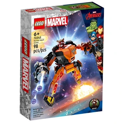 Gambar LEGO Marvel Rocket Mech Armor 76243