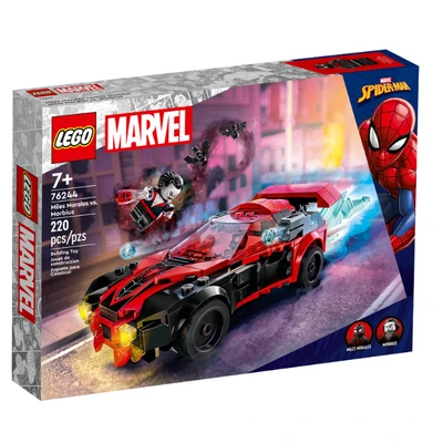 Gambar LEGO Marvel Miles Morales Vs Morbius 76244