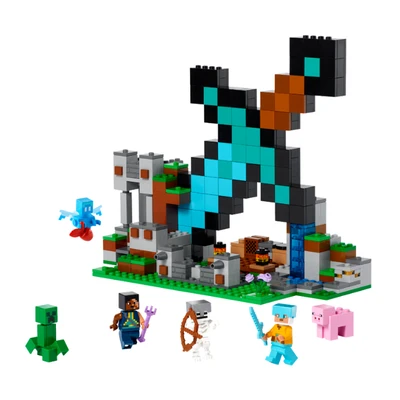 Gambar LEGO Minecraft The Sword Outpost 21244