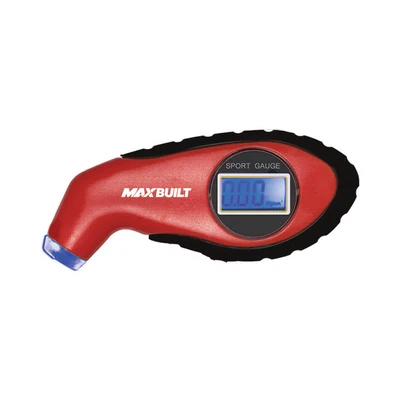 Gambar Maxbuilt Alat Ukur Digital Tekanan Ban - Merah/hitam