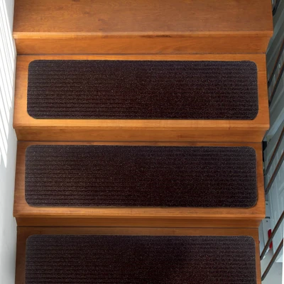 Gambar Forhom Alas Pijakan Tangga Antislip Line 76x21 cm - Cokelat