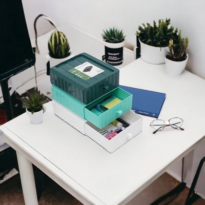 Gambar Stora Laci Penyimpanan Stackable - Putih