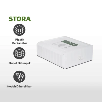 Gambar Stora Laci Penyimpanan Stackable - Putih