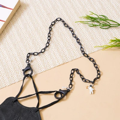 Gambar Ataru Tali Masker Chain Astronaut - Hitam