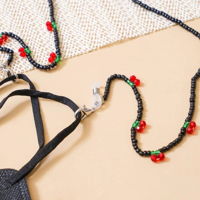 Gambar Ataru Tali Masker Chain Cherry - Hitam