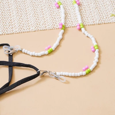 Gambar Ataru Tali Masker Beads Cherry - Putih