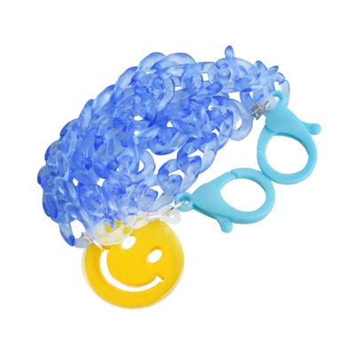 Gambar Ataru Tali Masker Plastik Smiley - Biru