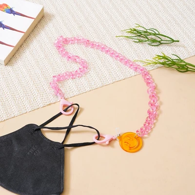 Gambar Ataru Tali Masker Plastik Smiley -  Pink