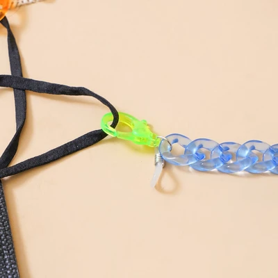 Gambar Ataru Tali Masker Plastik Chain Rainbow