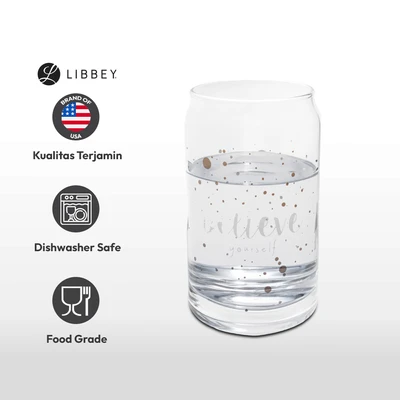 Gambar Libbey Gelas Kaca Can Believe 473 ml Transparan
