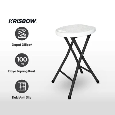 Gambar Krisbow Bangku Lipat - Putih