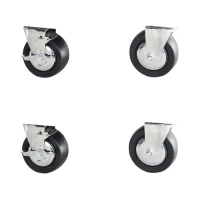 Gambar Tactix Part Roda Filling Cabinet Garasi 12.7x5.1 cm Set 4 pcs