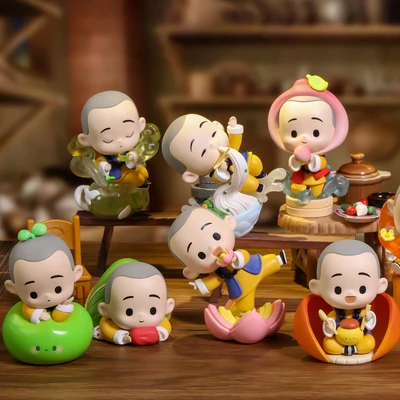 Gambar Pop Mart Minifigure The Little Monk Yichan Chinese Delicacay Random
