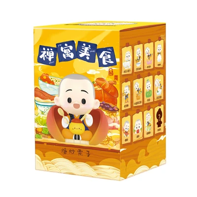 Gambar Pop Mart Minifigure The Little Monk Yichan Chinese Delicacay Random