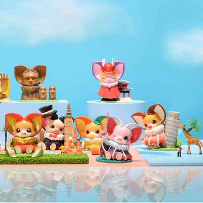 Gambar Pop Mart Minifigure Yoki Travel Around The World Random