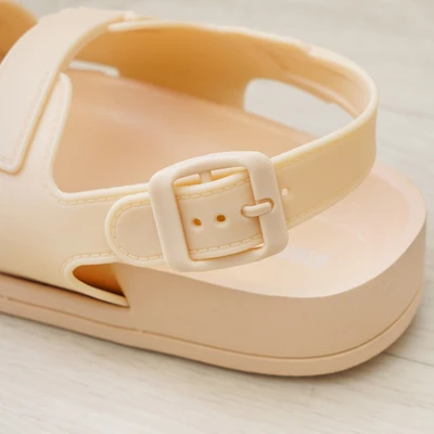 Gambar Ataru Ukuran 39 Sandal Wanita Double Strap - Krem Beige