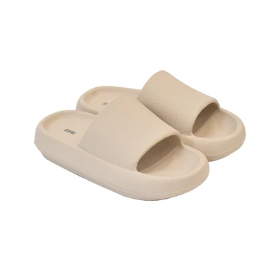 Gambar Ataru Ukuran 37-38 Sandal Thick Slides Rubber - Krem Beige