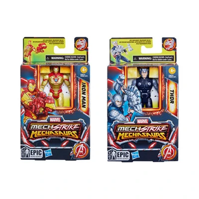 Gambar Marvel 10 Cm Mech Strike Action Figure Mechasaurs Random