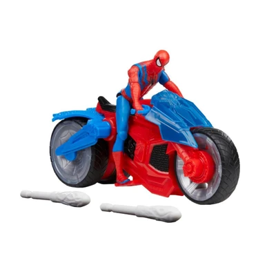 Gambar Spiderman Set Vehicle & Minifigure 10 Cm - Biru/merah