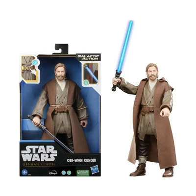 Gambar Star Wars Action Figure Galactic Obi Wan Kenobi - Cokelat