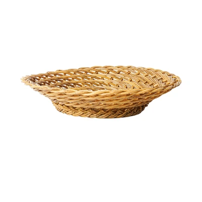 Gambar Pendopo Piring Buah Anyam Bali Arurog 35 cm - Cokelat