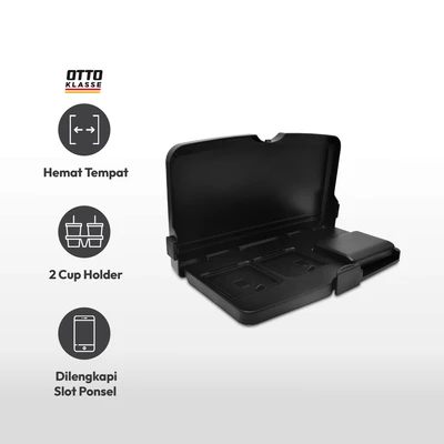 Gambar Otto Klasse Meja Lipat Mobil Headrest Wide - Hitam